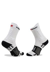 Compressport Skarpety wysokie unisex Pro Racing V4.0 Trail XU00048B Biały. Kolor: biały. Materiał: syntetyk