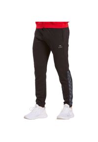 ERIMA - Spodnie dresowe męskie Erima Essential Team Sweatpants. Kolor: czarny. Materiał: dresówka