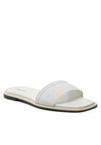 Calvin Klein Klapki Flat Slide He HW0HW01989 Biały. Kolor: biały. Materiał: materiał #5