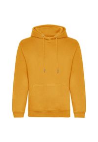 AWDIS - Organiczna Bluza Z Kapturem Unisex Dla Dorosłych. Typ kołnierza: kaptur. Kolor: żółty