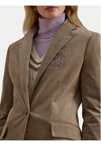 Lauren Ralph Lauren - LAUREN RALPH LAUREN Marynarka 200956574003 Beżowy Regular Fit. Kolor: beżowy. Materiał: bawełna #5