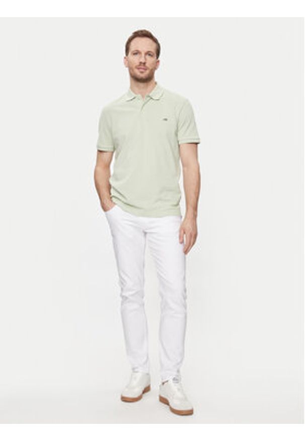 Selected Homme Polo 16087839 Zielony Regular Fit. Typ kołnierza: polo. Kolor: zielony. Materiał: bawełna