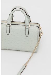 DKNY - Dkny torebka skórzana kolor turkusowy. Kolor: turkusowy. Materiał: skórzane #3