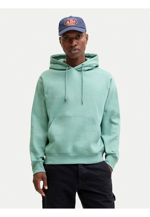 Jack & Jones Bluza Star 12233972 Zielony Relaxed Fit. Kolor: zielony. Materiał: syntetyk, bawełna