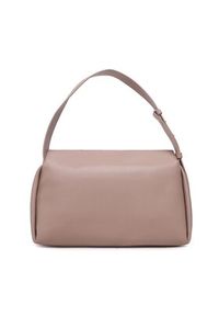 Calvin Klein Torebka Elevated Soft Shoulder Bag Sm K60K610756 Beżowy. Kolor: beżowy. Materiał: skórzane