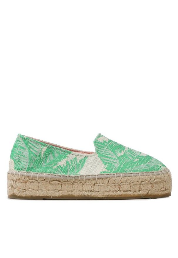 Manebi Espadryle Cotton Jaquard Double Sole Espadrilles G 4.8 D0 Zielony. Kolor: zielony. Materiał: materiał