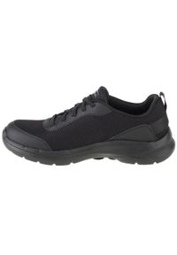 skechers - Buty do chodzenia męskie, Skechers Go Walk 6 - Bold Knight. Kolor: czarny. Sport: turystyka piesza