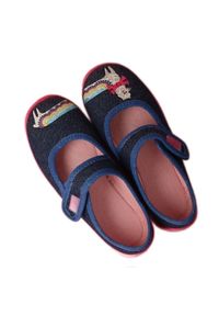 Befado obuwie dziecięce 955X014 niebieskie. Kolor: niebieski. Materiał: bawełna, tkanina #3