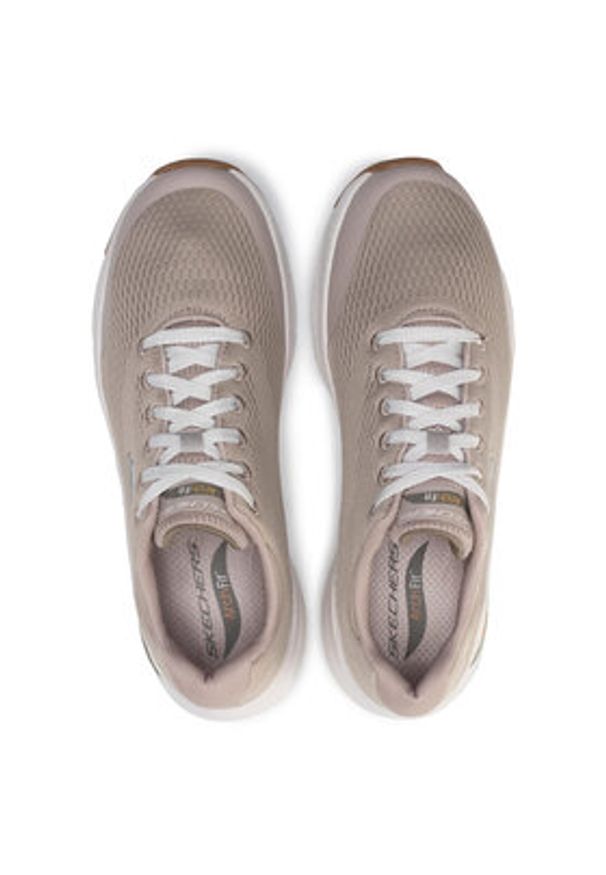 skechers - Skechers Sneakersy Arch Fit 232040/TPE Beżowy. Kolor: beżowy. Materiał: materiał