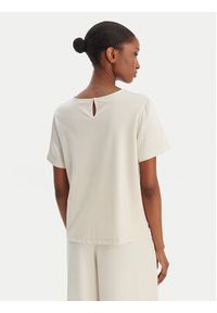 Weekend Max Mara Bluzka Zona 2615941011 Écru Relaxed Fit. Kolor: kremowy. Materiał: syntetyk #2