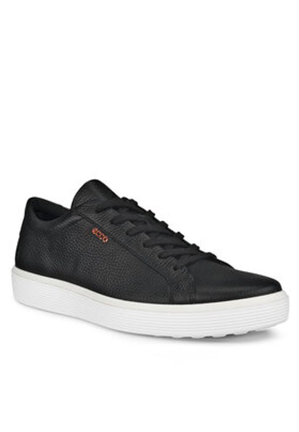 ecco - ECCO Sneakersy Soft 60 M 58240401001 Czarny. Kolor: czarny. Materiał: skóra