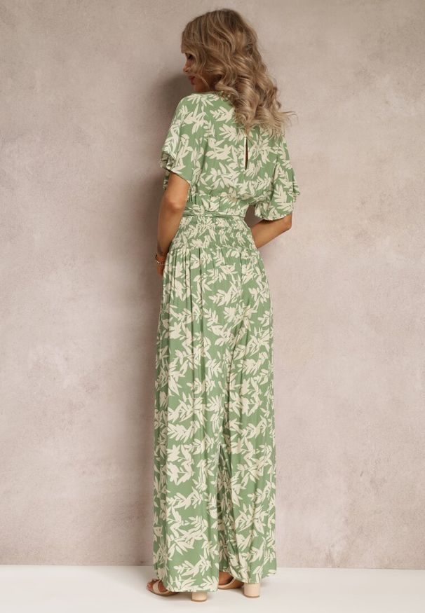 Renee - Zielony 2-częściowy Komplet z Topem i Spodniami Khelu. Kolor: zielony