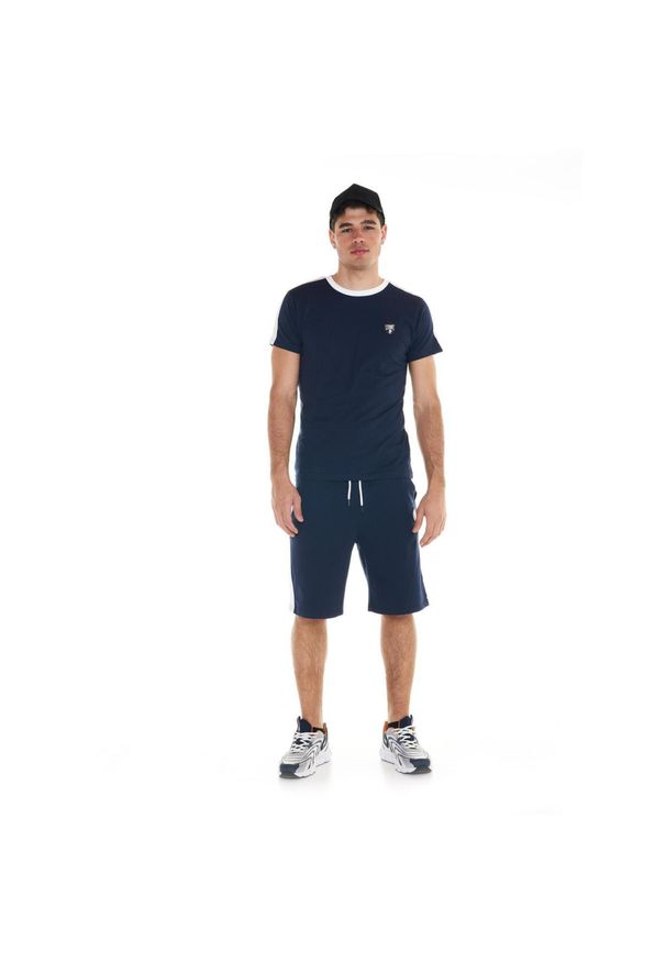 LEONE 1947 APPAREL - Męski garnitur Academy. Kolor: niebieski. Materiał: tkanina, dresówka
