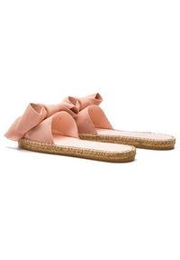 Manebi Espadryle Sandals With Bow W 1.4 J0 Różowy. Kolor: różowy. Materiał: zamsz, skóra