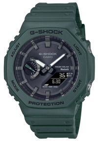 G-Shock - G-SHOCK ZEGAREK Octagon Green CasiOak GA-B2100-3AER. Rodzaj zegarka: cyfrowe. Materiał: tworzywo sztuczne