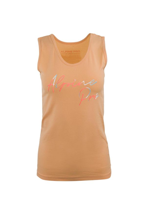 ALPINE PRO - Alpine Pro Ona Universal Ladies Tanktop XL - Oddychający i Wygodny. Kolor: zielony. Materiał: elastan, bawełna. Sezon: lato. Styl: elegancki