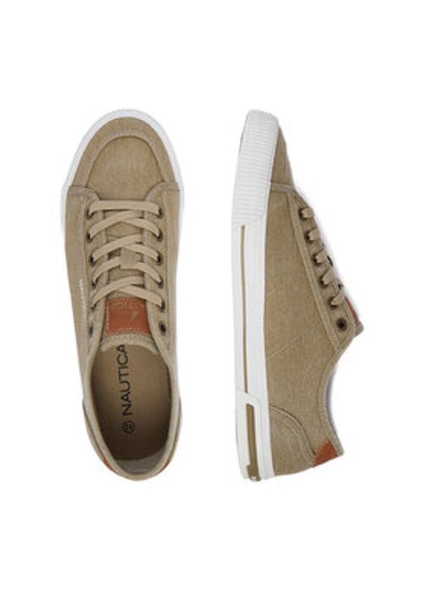 Nautica Tenisówki CWBEO-LANDMAN-01 Khaki. Kolor: brązowy. Materiał: materiał
