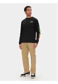 DC Longsleeve ADYZT05474 Czarny Standard Fit. Kolor: czarny. Materiał: bawełna. Długość rękawa: długi rękaw #3