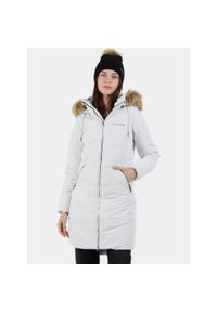 FUNDANGO - Płaszcz Zimowy Damski Fundango Puppis. Kolor: biały. Sezon: zima. Sport: turystyka piesza #1