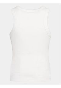 Gina Tricot Top Basic 13894 Biały Regular Fit. Kolor: biały. Materiał: bawełna