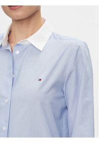 TOMMY HILFIGER - Tommy Hilfiger Koszula Fill A Fill Regular Shirt WW0WW40531 Niebieski Slim Fit. Kolor: niebieski. Materiał: bawełna #3