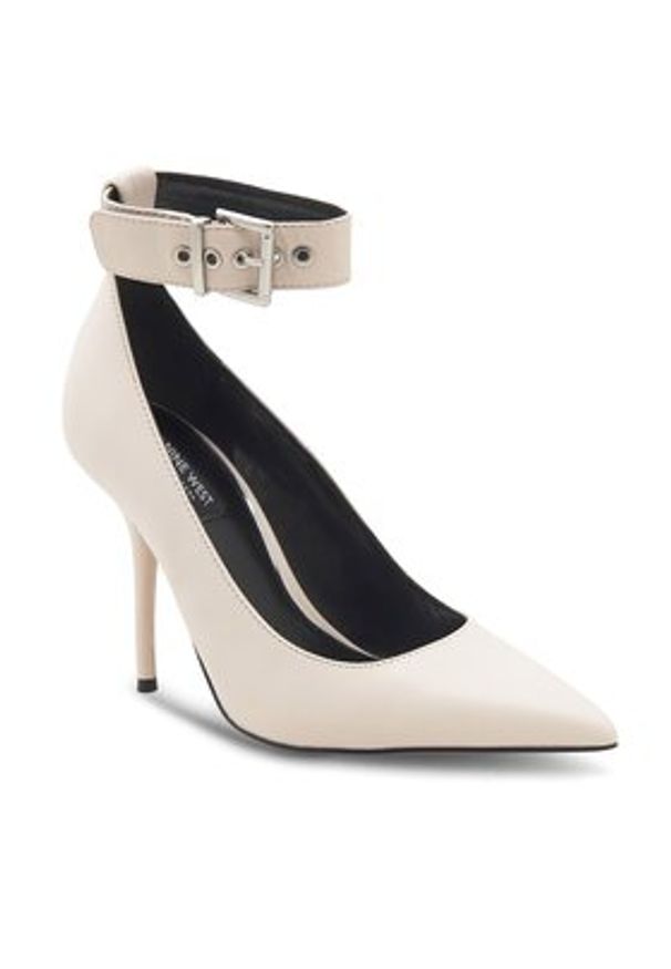 Nine West Szpilki SJ1487-2 Biały. Kolor: biały. Materiał: skóra. Obcas: na szpilce