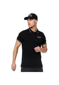 Polo Lonsdale Causton. Typ kołnierza: polo. Kolor: czarny #1