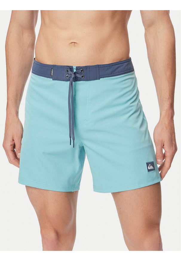 Quiksilver Szorty kąpielowe Surfsilk Kaimana EQYBS04891 Niebieski jasny Regular Fit. Kolor: niebieski. Materiał: syntetyk