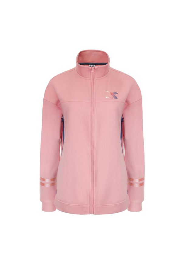 Diadora - Zestaw dresowy damski DIADORA L.TRACKSUIT FZ CORE. Kolor: różowy. Materiał: dresówka