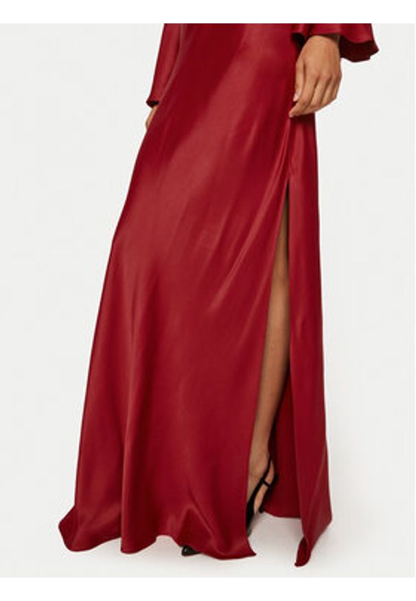 ACCESS FASHION Sukienka wieczorowa 44-3338-198 Czerwony Regular Fit. Kolor: czerwony. Materiał: wiskoza. Styl: wizytowy