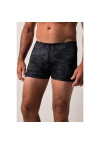 JAY-PI - Męskie Kąpielówki beachwear moro do rozm. 8XL. Kolekcja: plus size. Kolor: czarny. Materiał: elastan, poliamid, materiał. Wzór: moro