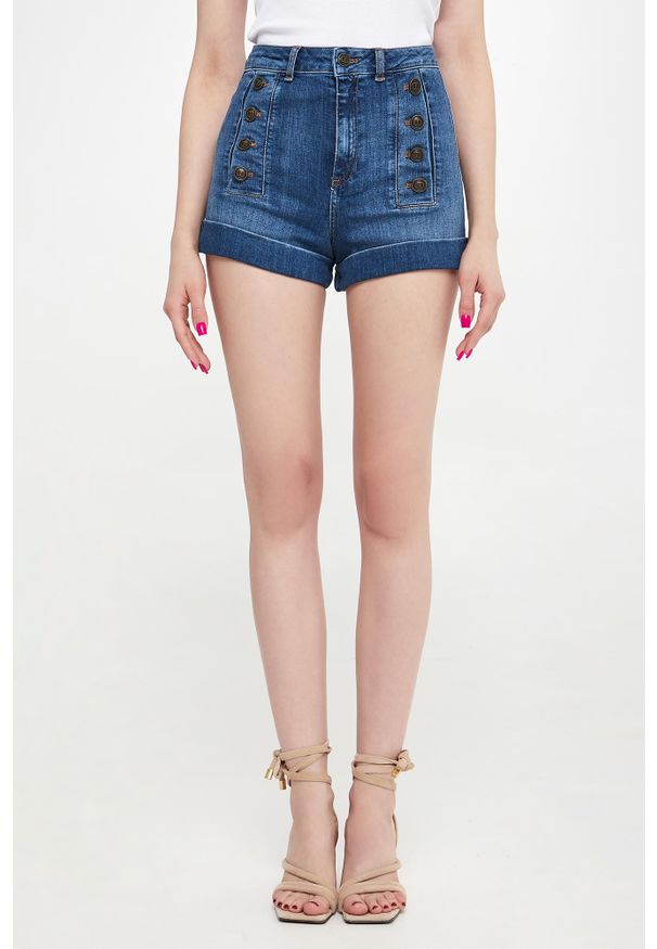 Twinset Milano - Spodenki damskie jeansowe TWINSET. Materiał: jeans