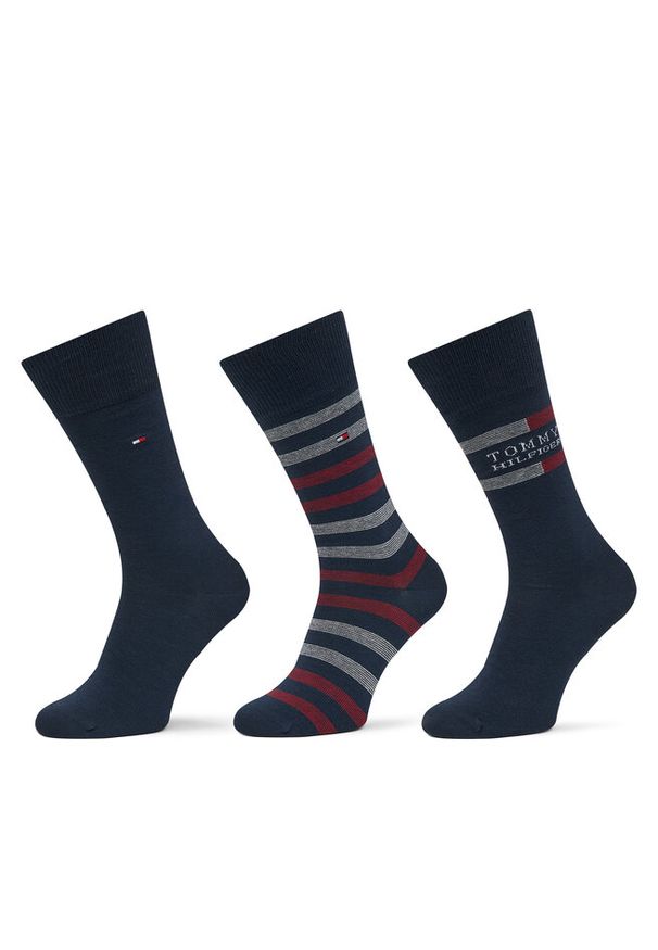 TOMMY HILFIGER - Skarpety długie Tommy Hilfiger. Kolor: niebieski