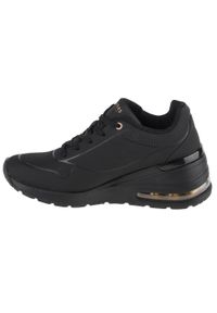 skechers - Buty sportowe Sneakersy damskie, Skechers Million Air-Elevated Air. Zapięcie: sznurówki. Kolor: czarny. Materiał: guma, syntetyk, materiał. Szerokość cholewki: normalna. Sport: turystyka piesza