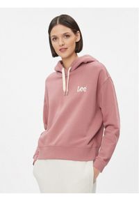 Lee Bluza 112341541 Różowy Relaxed Fit. Kolor: różowy. Materiał: bawełna #1