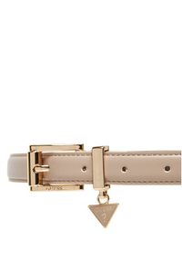 Guess Pasek Damski BW9254 P5325 Beżowy. Kolor: beżowy. Materiał: skóra