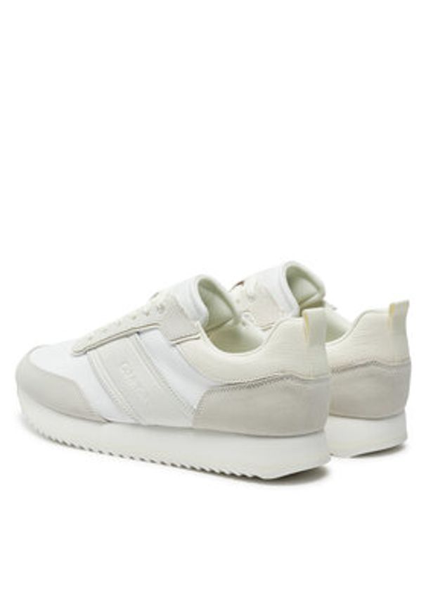 Calvin Klein Sneakersy Low Top Lace Up Mix HM0HM01554 Biały. Kolor: biały. Materiał: materiał