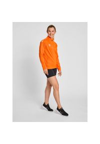 Bluza sportowa damska Hummel half zip Core XK. Kolor: żółty, wielokolorowy, pomarańczowy. Materiał: dresówka