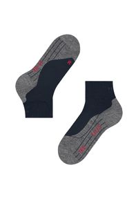 Skarpetki damskie Falke TK5 Wander. Kolor: niebieski. Materiał: wełna. Sport: turystyka piesza, outdoor