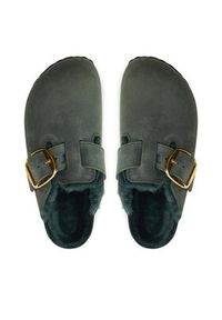 Birkenstock Klapki Boston Bb Shearling Leoi 1028061 Zielony. Kolor: zielony. Materiał: skóra #5