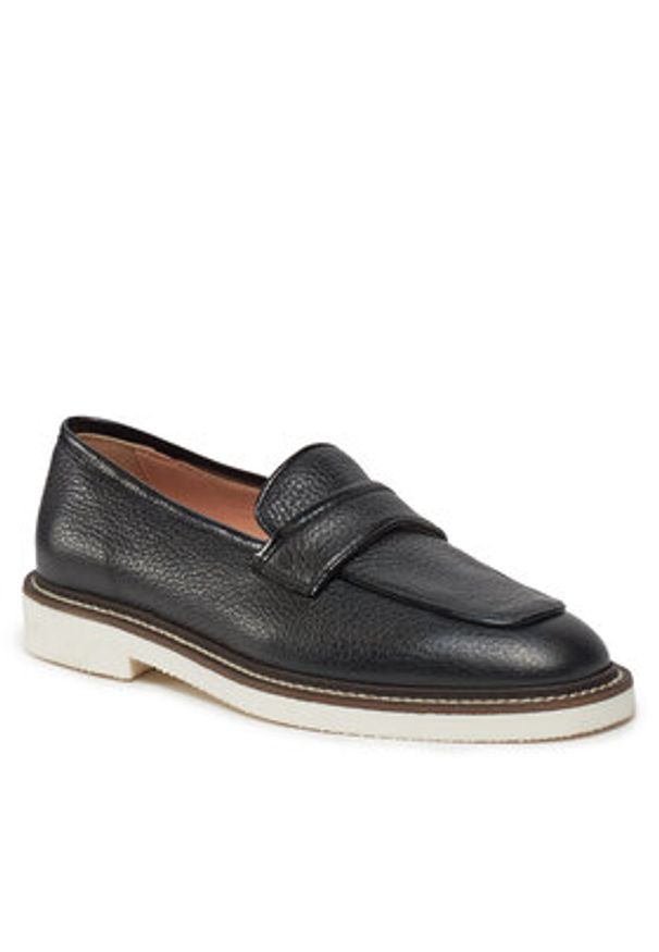 Pollini Lordsy SA10033G1ITD200A Czarny. Kolor: czarny. Materiał: skóra