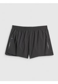 4f - 4F Spodenki do biegania szybkoschnące męskie - czarne M. Kolor: czarny. Długość: krótkie. Sport: fitness, bieganie #1