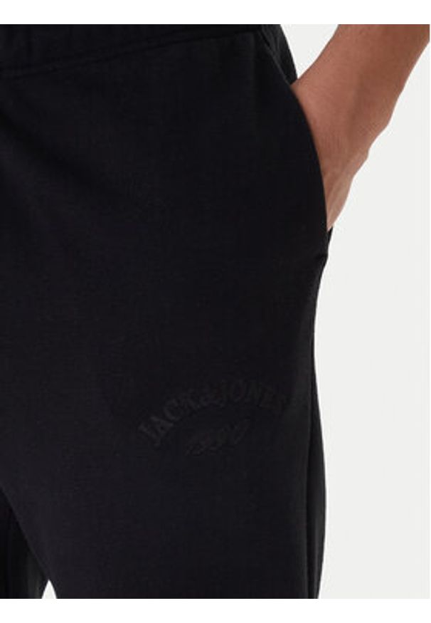 Jack & Jones Spodnie dresowe Kane Bleecker 12287165 Czarny Relaxed Fit. Kolor: czarny. Materiał: bawełna