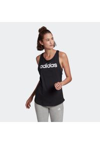 Koszulka bez rękawów damska Adidas Gym & Pilates. Kolor: czarny. Materiał: jersey, bawełna. Długość rękawa: bez rękawów. Sport: joga i pilates