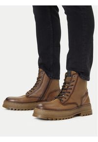 Pepe Jeans Trapery PMS50258 Brązowy. Kolor: brązowy. Materiał: skóra #5
