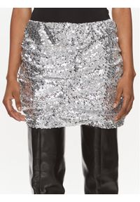Herskind Spódnica mini 4945984 Srebrny Slim Fit. Kolor: srebrny. Materiał: syntetyk #1