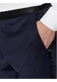 BOSS - Boss Garnitur H-Huge-2Pcs-Tux-224 50493306 Granatowy Slim Fit. Kolor: niebieski. Materiał: wełna #10