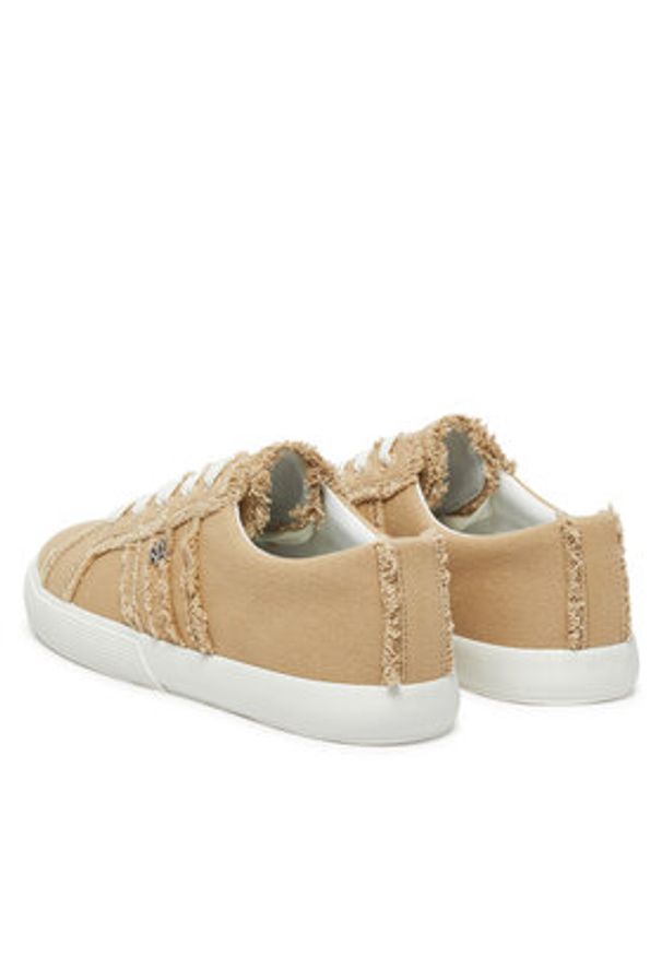 Lauren Ralph Lauren - LAUREN RALPH LAUREN Sneakersy Janson Fray 802967040004 Beżowy. Kolor: beżowy. Materiał: materiał