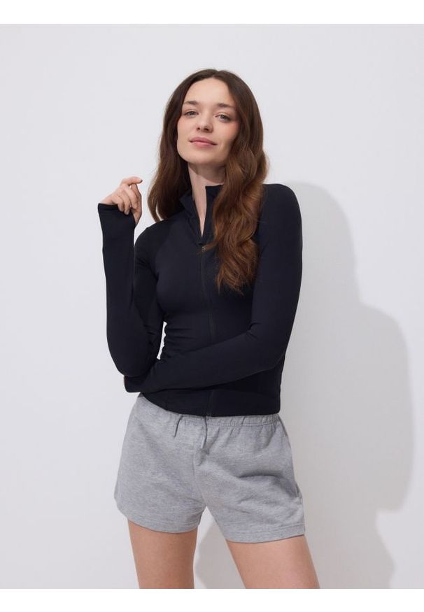 Reserved - Bawełniane szorty - jasnoszary. Kolor: szary. Materiał: bawełna