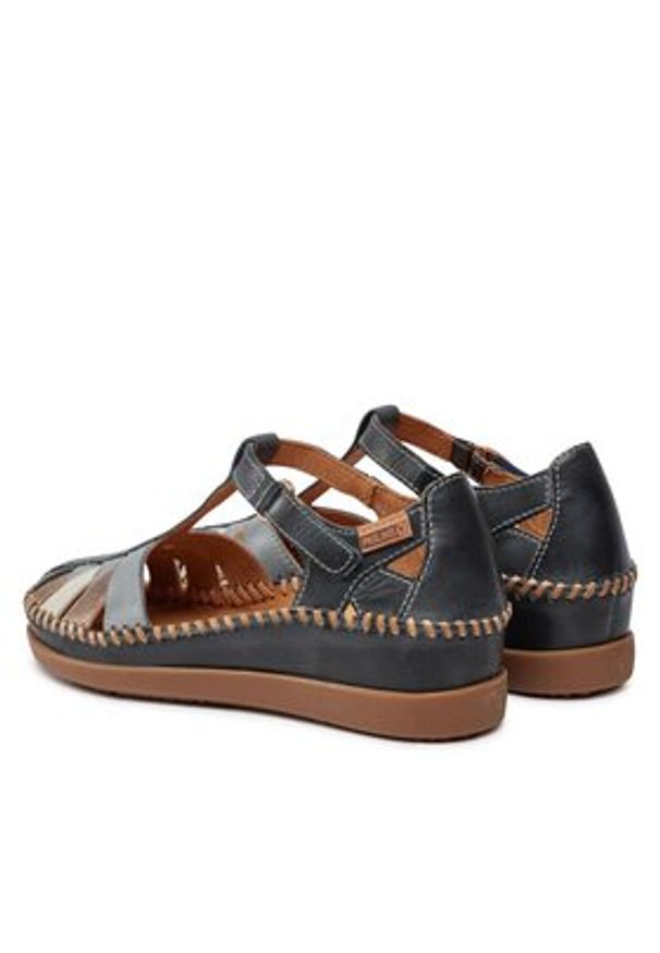 Pikolinos Sandały Cadaques W8K-0705C1 Niebieski. Kolor: niebieski. Materiał: skóra
